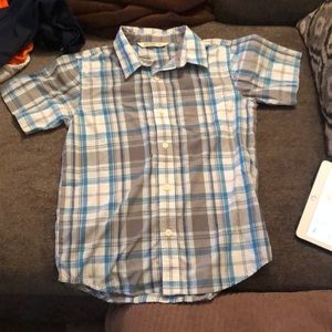 Old Navy Kids Button Down Plaid Shirt
